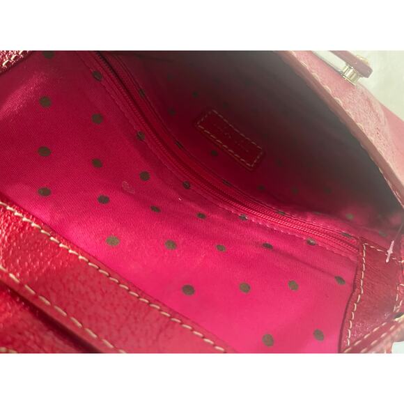 Kate Spade small red leather shoulder bag purse. - Picture 12 of 12